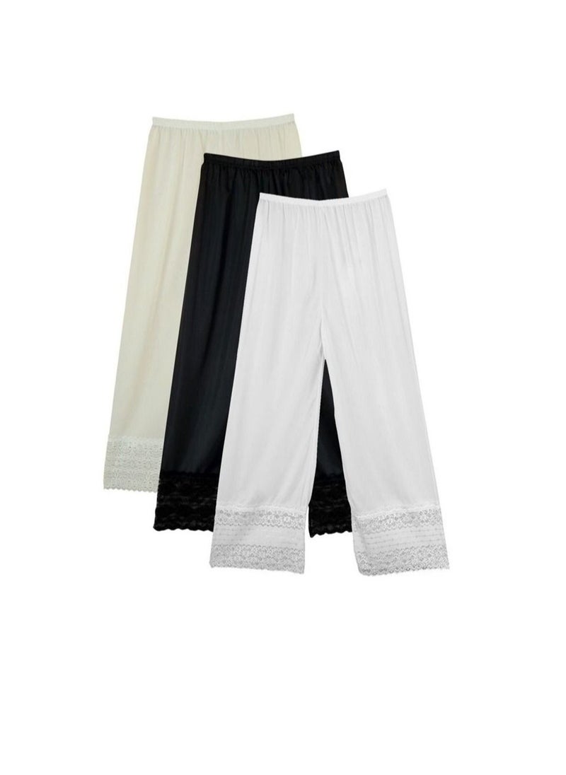 Toutounji LADIES LONG LACE SILKY SHALASH PANTS  - Image 1