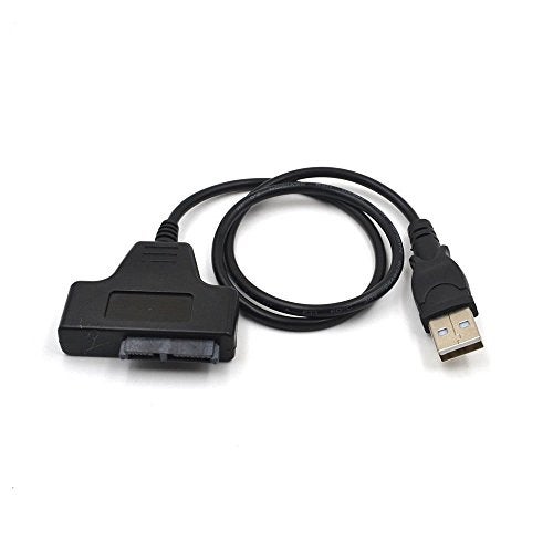 Inovat USB 2.0 to 7+6 13 Pin Slimline Slim SATA Laptop CD/DVD Rom Optical Drive Adapter Cable Black - Image 2