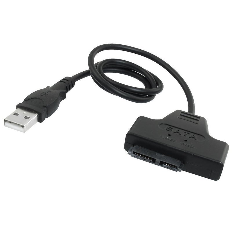 Inovat USB 2.0 to 7+6 13 Pin Slimline Slim SATA Laptop CD/DVD Rom Optical Drive Adapter Cable Black - Image 5