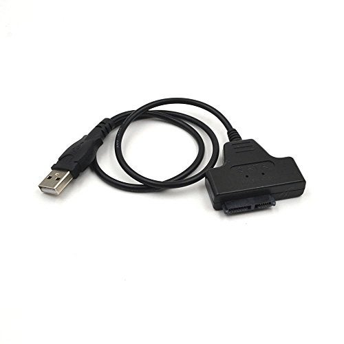 Inovat USB 2.0 to 7+6 13 Pin Slimline Slim SATA Laptop CD/DVD Rom Optical Drive Adapter Cable Black - Image 3