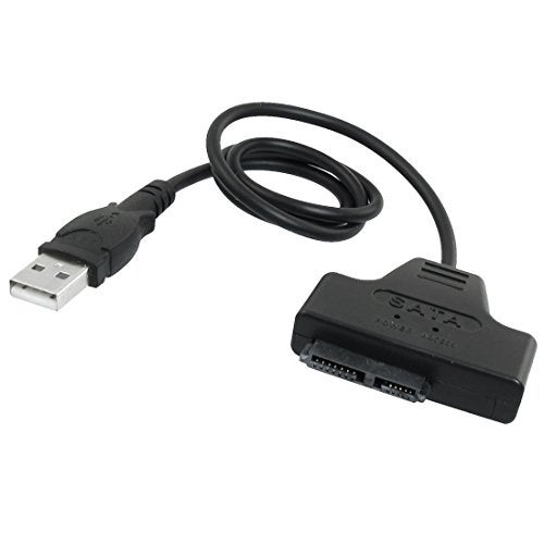Inovat USB 2.0 to 7+6 13 Pin Slimline Slim SATA Laptop CD/DVD Rom Optical Drive Adapter Cable Black - Image 1