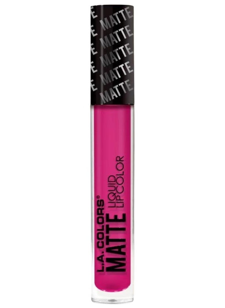 LA Colors L.A. Colors Matte Liquid Lip Color Long Wearing Pampered 4g  - Image 1