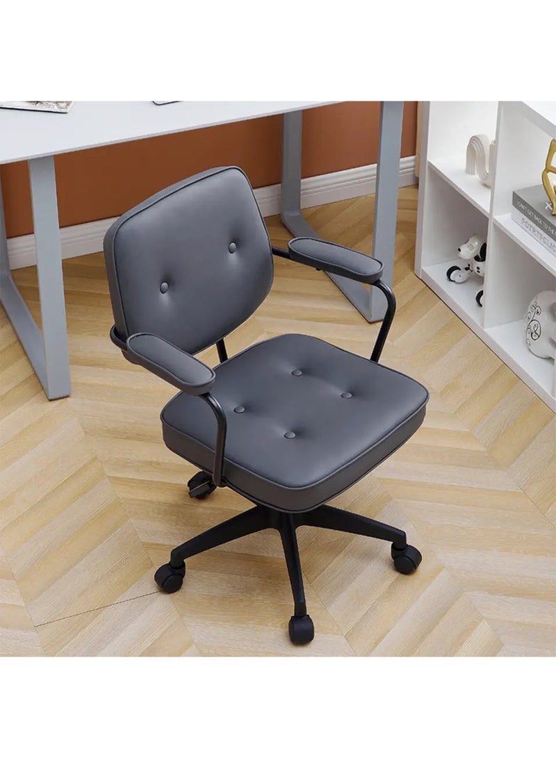 GT-Wheel Home Office Desk Chairs Technical Cloth Fabric Computer Chair with Padded Armrest and Back Support - Image 3