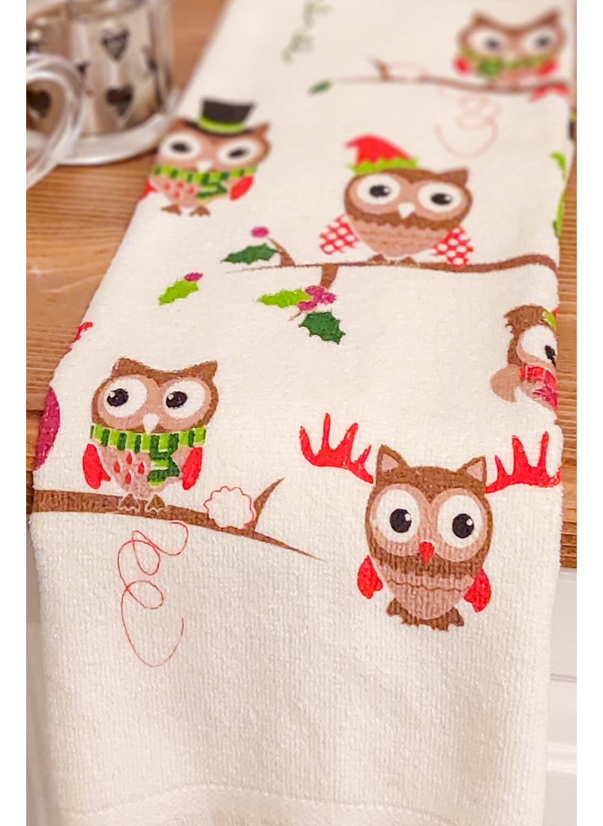 Cnr Garden Fringed Cotton Printed 100% Cotton 40X60 cm Hand Face Kitchen Towel Soft Patterned Water Absorbent Towel  - Image 3