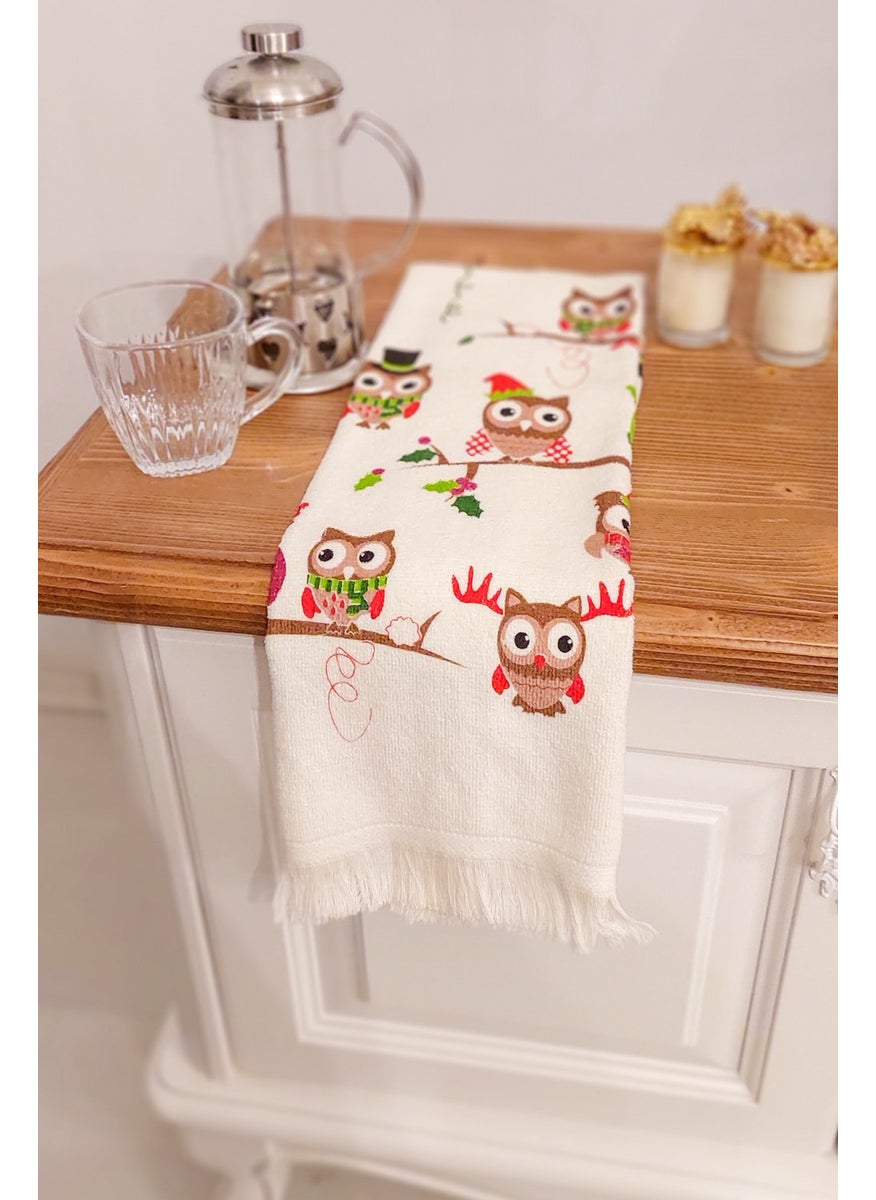 Cnr Garden Fringed Cotton Printed 100% Cotton 40X60 cm Hand Face Kitchen Towel Soft Patterned Water Absorbent Towel  - Image 1