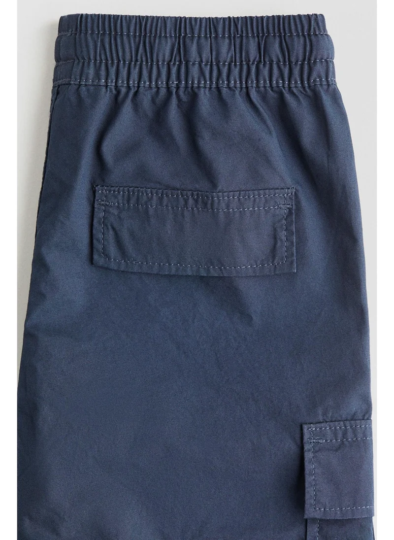 H&M Cotton poplin cargo shorts