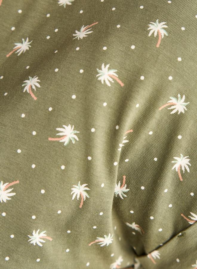 سبلاش فيڤ فستان نوم للحوامل مطبوع - Image 3