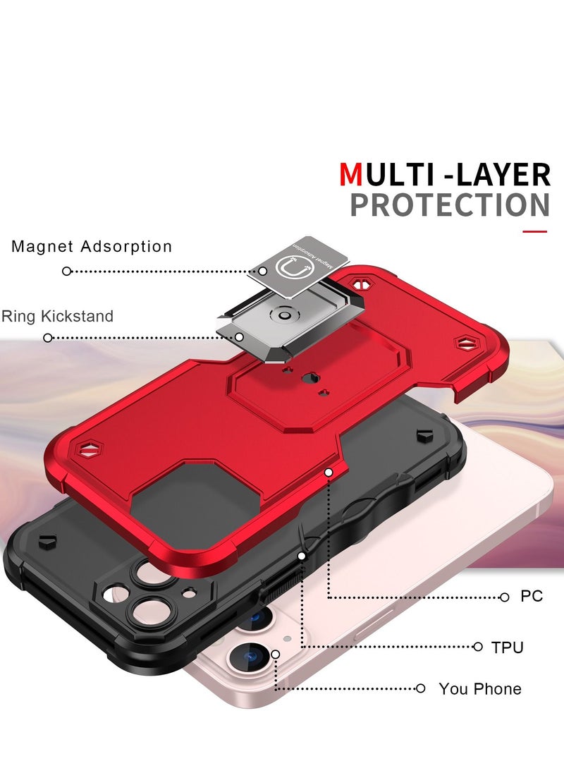 GULFLINK Back Cover Phone Protect Case For Apple iPhone 14 Red  - Image 2