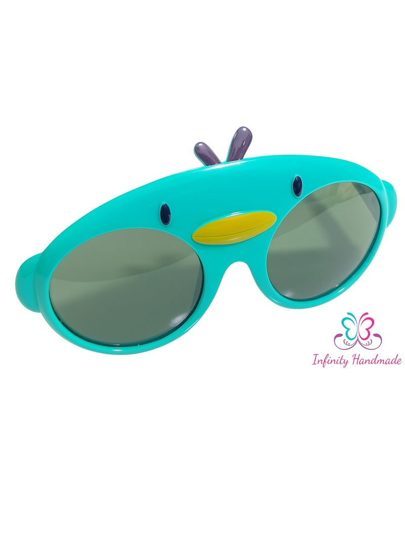 نظارات شمسية مستقطبة للأطفال، تصميم كرتوني، إطار سيليكون غير قابل للكسر، حماية من الأشعة فوق البنفسجية 400، مناسبة للأولاد والبنات. - Image 2