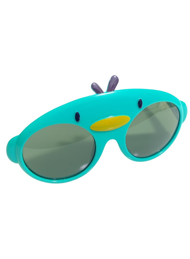Kids Polarized Sunglasses , Cartoon Design , Unbreakable Silicone Frame , UV400 Protection , Boys & Girls Toddler Sunglasses - Image 2