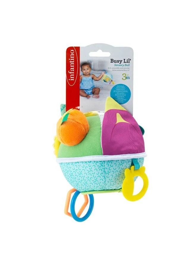 إنفانتينو Busy Lil’ Sensory Ball Toy For Baby And Toddlers From 3 Months And Above - Multicolour