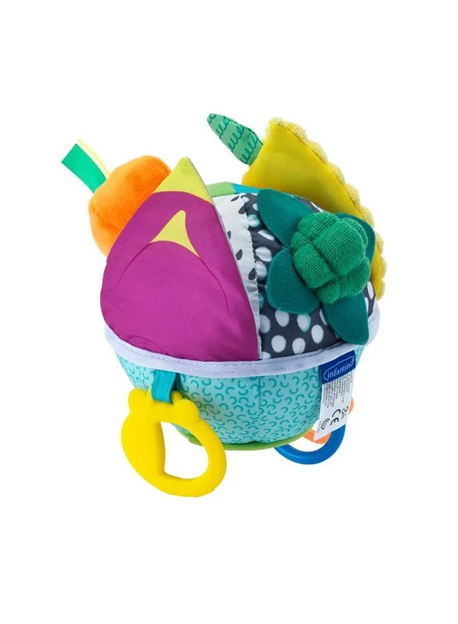 إنفانتينو Busy Lil’ Sensory Ball Toy For Baby And Toddlers From 3 Months And Above - Multicolour