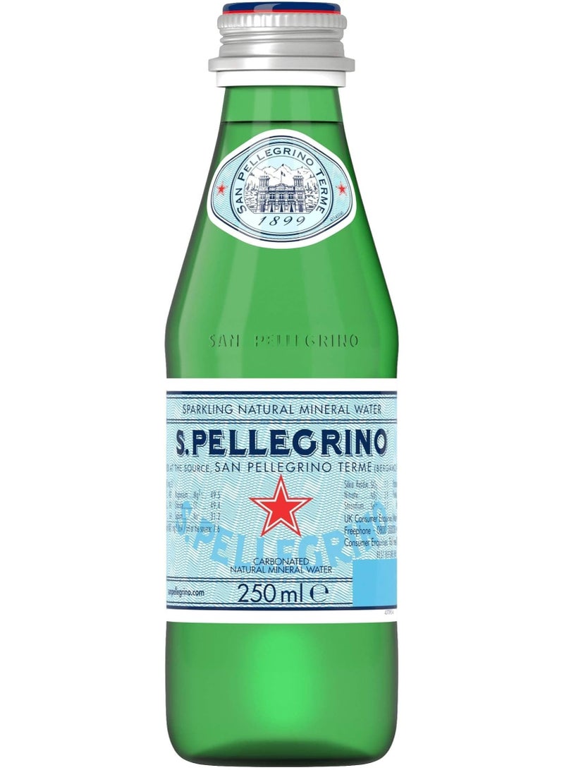 Sanpellegrino Natural Mineral Sparkling Water Glass 250ml Pack of 6 - Image 3