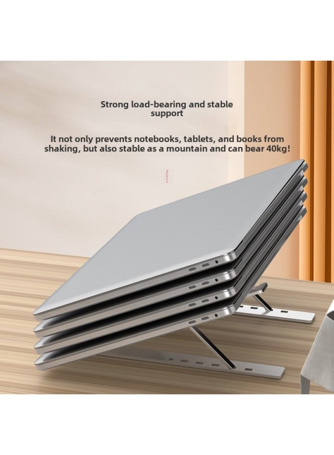 Notebook Bracket N3 Aluminum Alloy Bracket Computer Folding Bracket Gift Bracket P1 Plastic Aluminum Alloy Bracket-Color:N3 Trumpet Bracket Black - Image 5