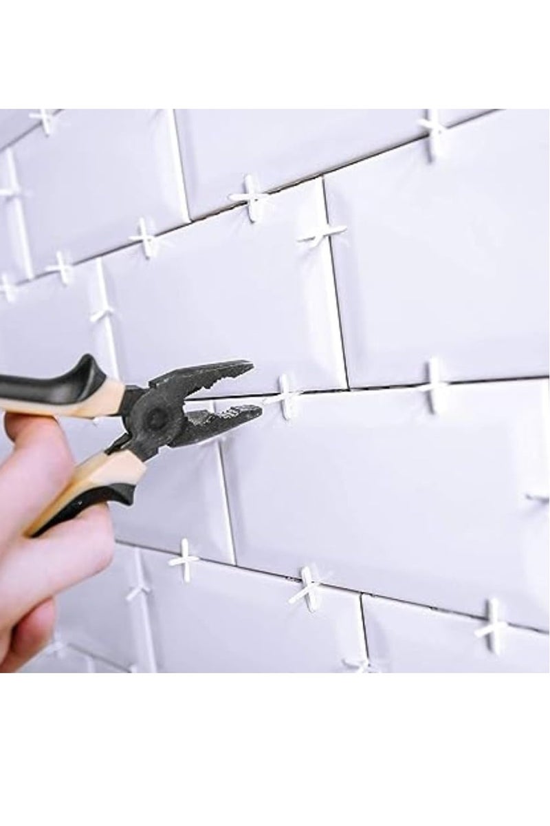 100 Pieces Wide Tile Spacers & Leveller, Replaceable Tile Levellers, Wall Floor Cross Spacers for Ceramic Tile and Stone Installation & DIY Work (3 mm) - Image 3