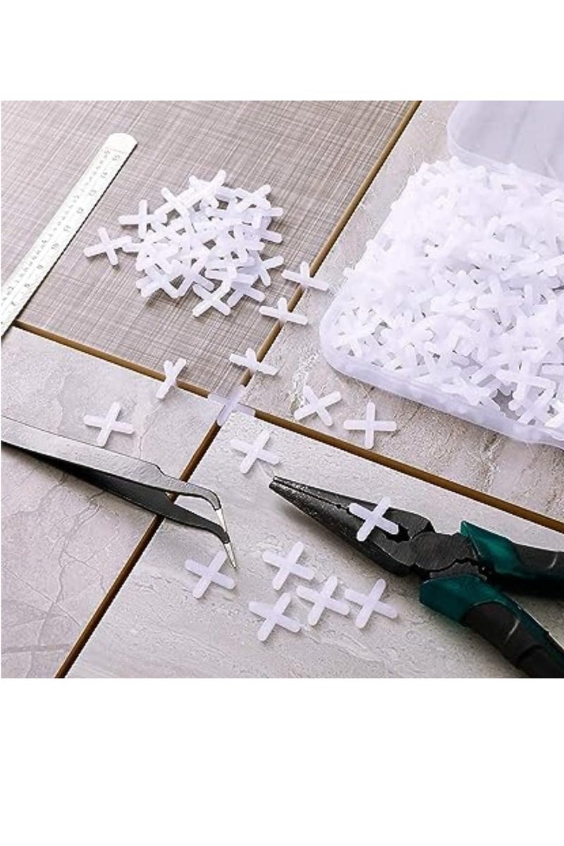 100 Pieces Wide Tile Spacers & Leveller, Replaceable Tile Levellers, Wall Floor Cross Spacers for Ceramic Tile and Stone Installation & DIY Work (3 mm) - Image 4