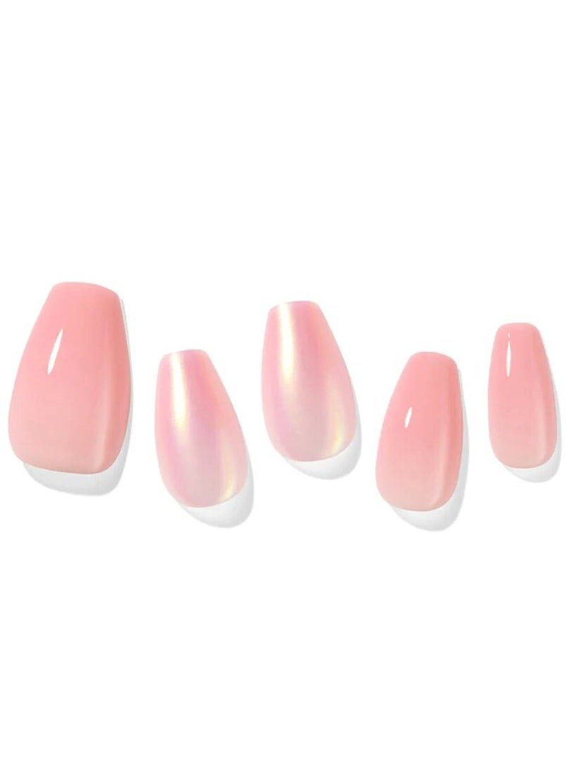 Dashing Diva MAGIC PRESS Rose Petal Shine Nails medium fresh shape - Image 3