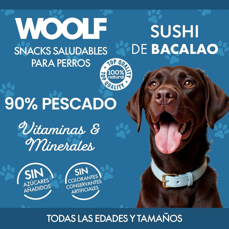 Woolf Codfish Sushi for Dog 100 g - Image 3