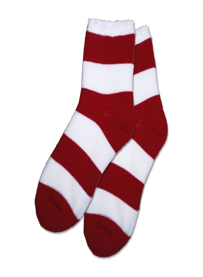 Earth Therapeutics Thermal Double Layer Socks - Red Candy Stripe - Image 2