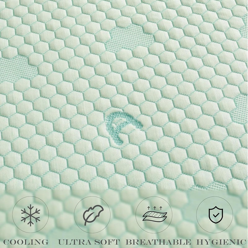 ACCURATEX Cooling Mattress Protector 180×200 cm - Cooling Fabric & 100% Waterproof Design Mattress Cover - 30cm Fitted Deep Pocket - Perfect Bed Wetting Mattress pad, Breathable & Washable - Image 4