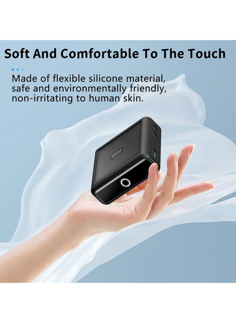 Case for Anker Prime Power Bank Charging Base(100W), Silicone Protective Cover,Drop-Proof,Scratch-Proof,Shock-Proof,Protective Case for Anker Prime 27,650mAh Charging Base 100W(Black)  - Image 4