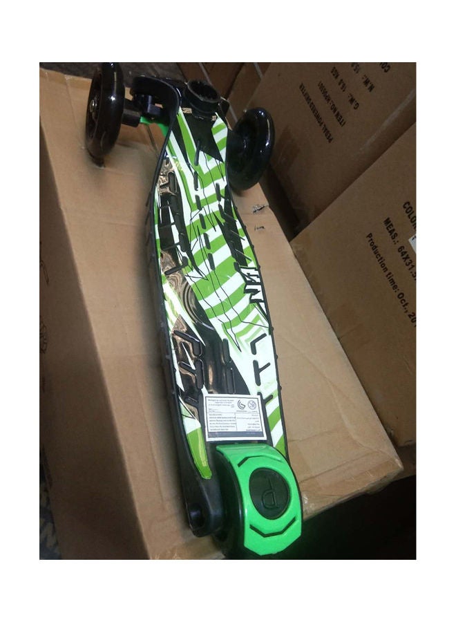 Cool Baby COOLBABY Kids Graffiti Kick Scooter Skateboard Adjustable Height Three Wheels Pedal Cars for Children Bike Scooter Fun Exercise Outdoor Ride on Toys Suit for 3-12 Years Old Boys and Girls Green - Image 4