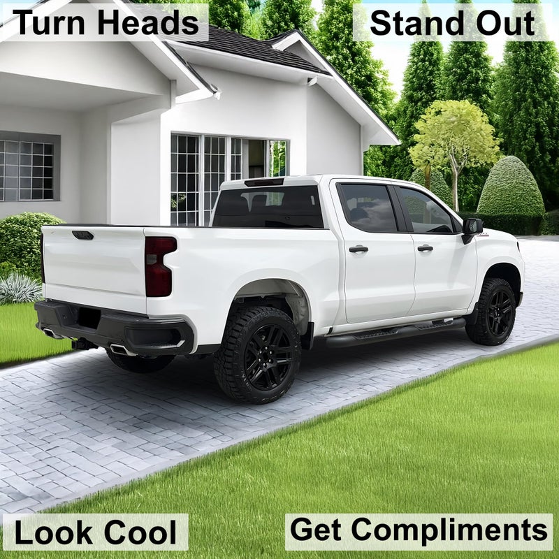 Generic BOGAR TECH DESIGNS Full Rear Taillight Reflector Sidemarker Tint Kit Compatible with Chevy Silverado 2019-2025, Dark Smoke  - Image 2