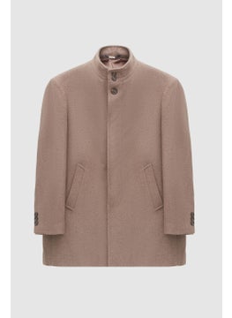 D'S DAMAT Ds Damat Regular Fit Mink Judge Collar Cashmere Coat 