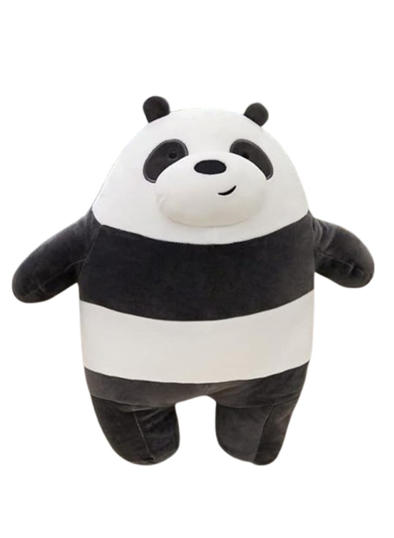 Plush Toys for Baby Bears Plush Toy Bear Stuffed Grizzly Gray White Bear Panda Doll Love Birthday Gift (Black) 