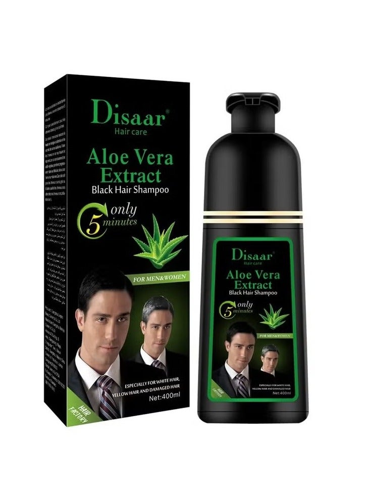 Disaar Disaar Aloe Vera Extract Black Hair Shampoo 400ml - Image 1