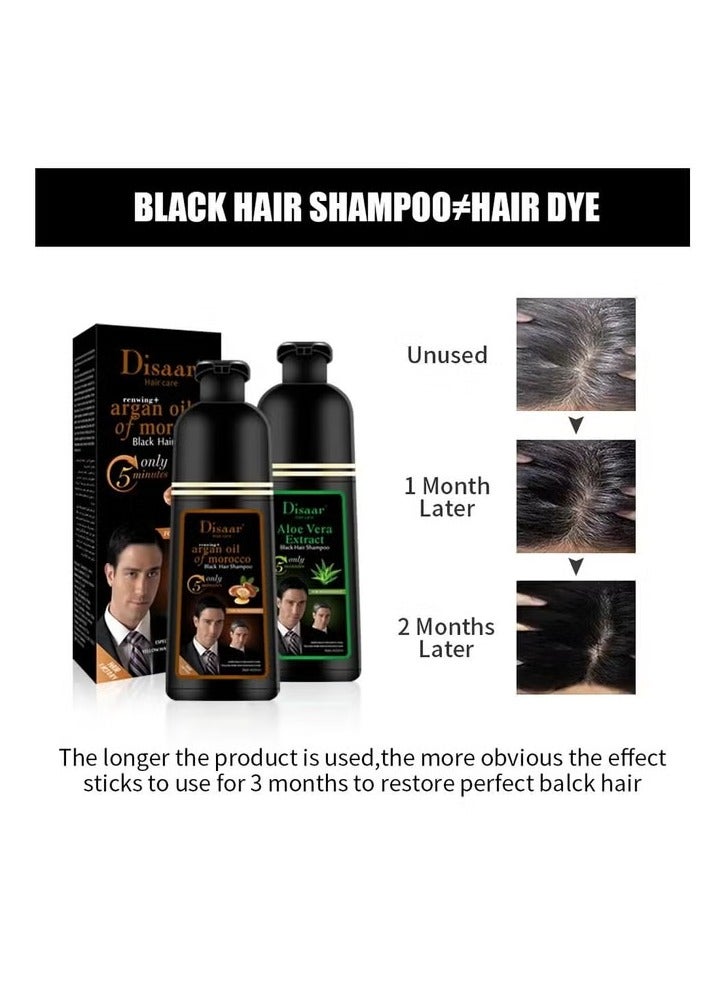 Disaar Disaar Aloe Vera Extract Black Hair Shampoo 400ml - Image 2
