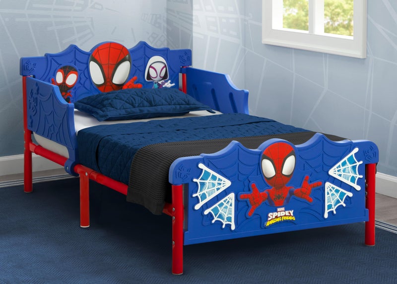Delta Children Spidey and His Amazing Friends 3D Toddler Bed, Blue - Image 2