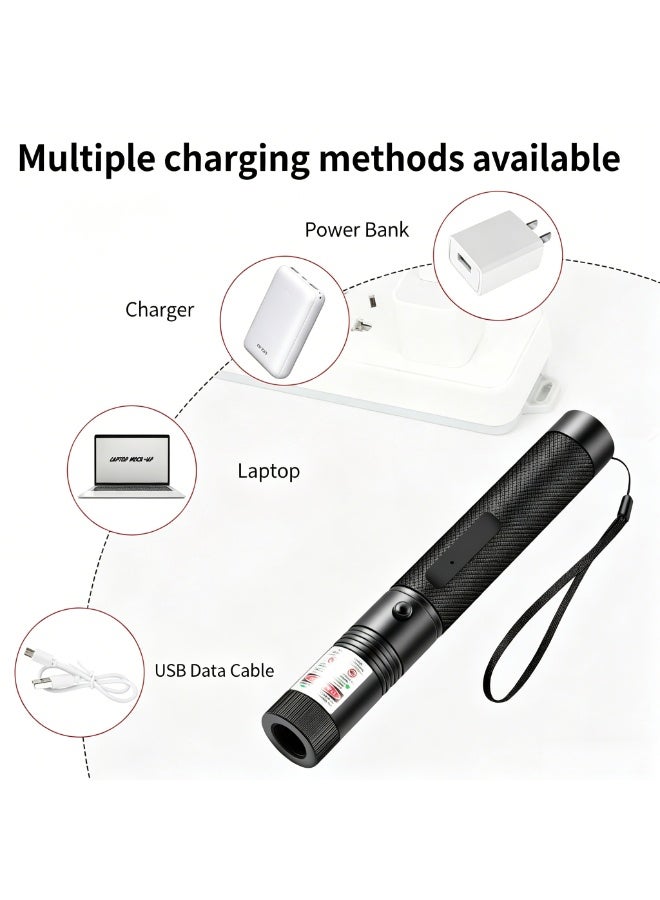 ميجورا قلم ليزر USB303 قابل للشحن بضوء أحمر وأخضر وبنفسجي للعروض التعليمية والتقديم - Image 5