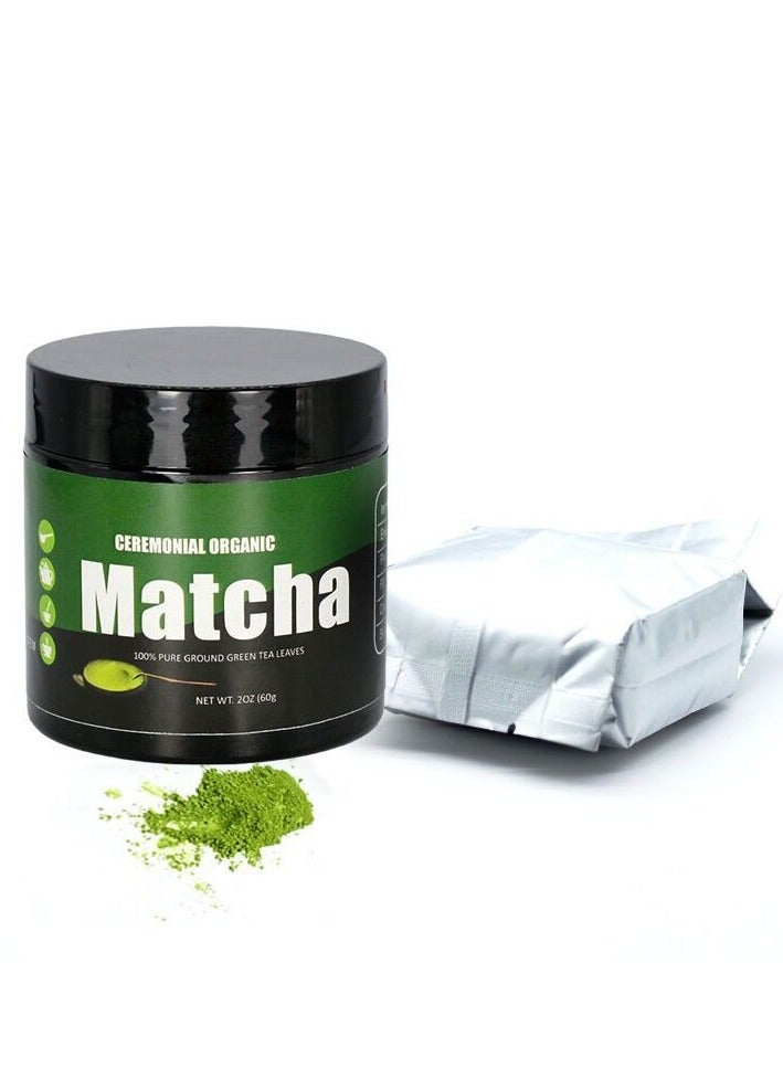 MATCHA Organic Ceremonial Matcha Green Tea Powder-100% Ceremonial Grade  - Support Healthy And Active Lifestyle -60g/tin - Image 2