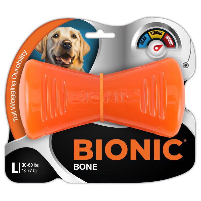 BIONIC Bone Dog Toy Large Interactive Dog Chew Toy That Stands Up to The Toughest Chewers for Dogs Between 3060 lbs 1327 kg - Image 2