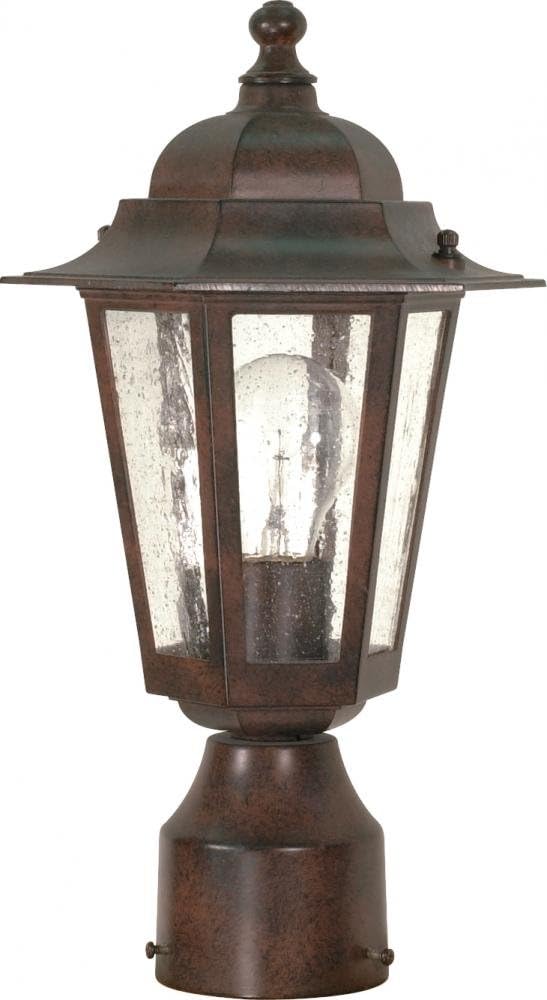 Nuvo Lighting 60995 Traditional One Light Post Mount from Cornerstone Collection in BronzeDark Finish