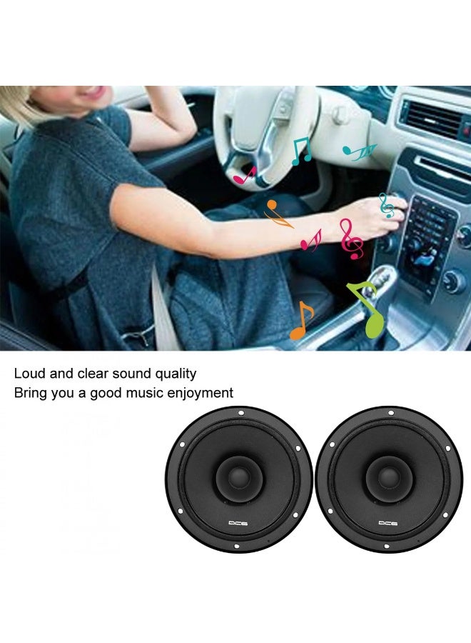 VEXTRON 6 Inch Dual Cone Car Speakers 320W Max 80W RMS | 160mm Full Range Audio Speaker Pair | High Sensitivity 90dB | Universal Vehicle Door Mount - Image 4