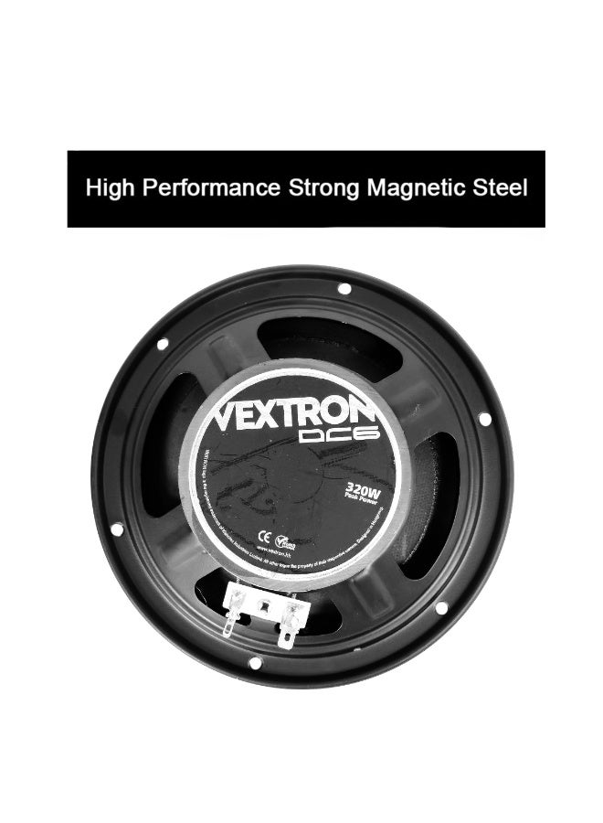 VEXTRON 6 Inch Dual Cone Car Speakers 320W Max 80W RMS | 160mm Full Range Audio Speaker Pair | High Sensitivity 90dB | Universal Vehicle Door Mount - Image 5