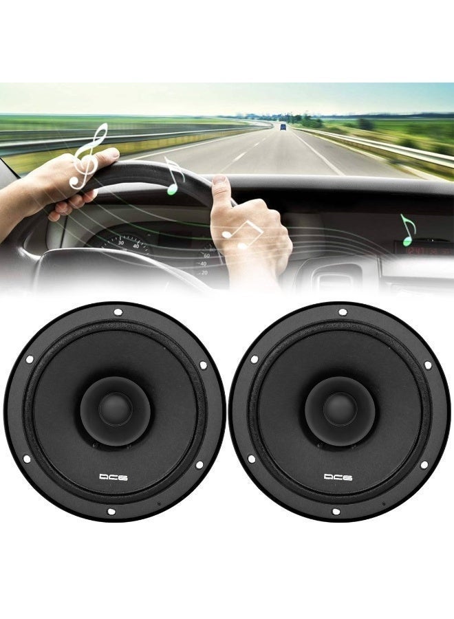 VEXTRON 6 Inch Dual Cone Car Speakers 320W Max 80W RMS | 160mm Full Range Audio Speaker Pair | High Sensitivity 90dB | Universal Vehicle Door Mount - Image 4