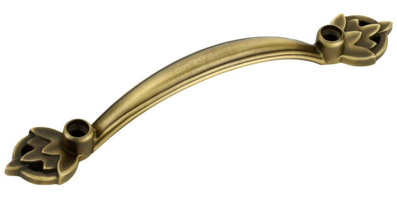 FAST مقبض سحب خزانة نحاسي قديم CP05 للباب والشباك (بني، 4 بوصة، 2 قطعة) - Image 1