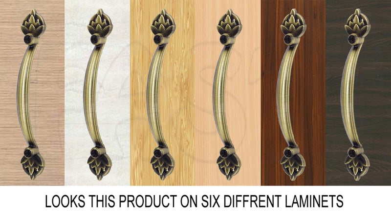 FAST مقبض سحب خزانة نحاسي قديم CP05 للباب والشباك (بني، 4 بوصة، 2 قطعة) - Image 2