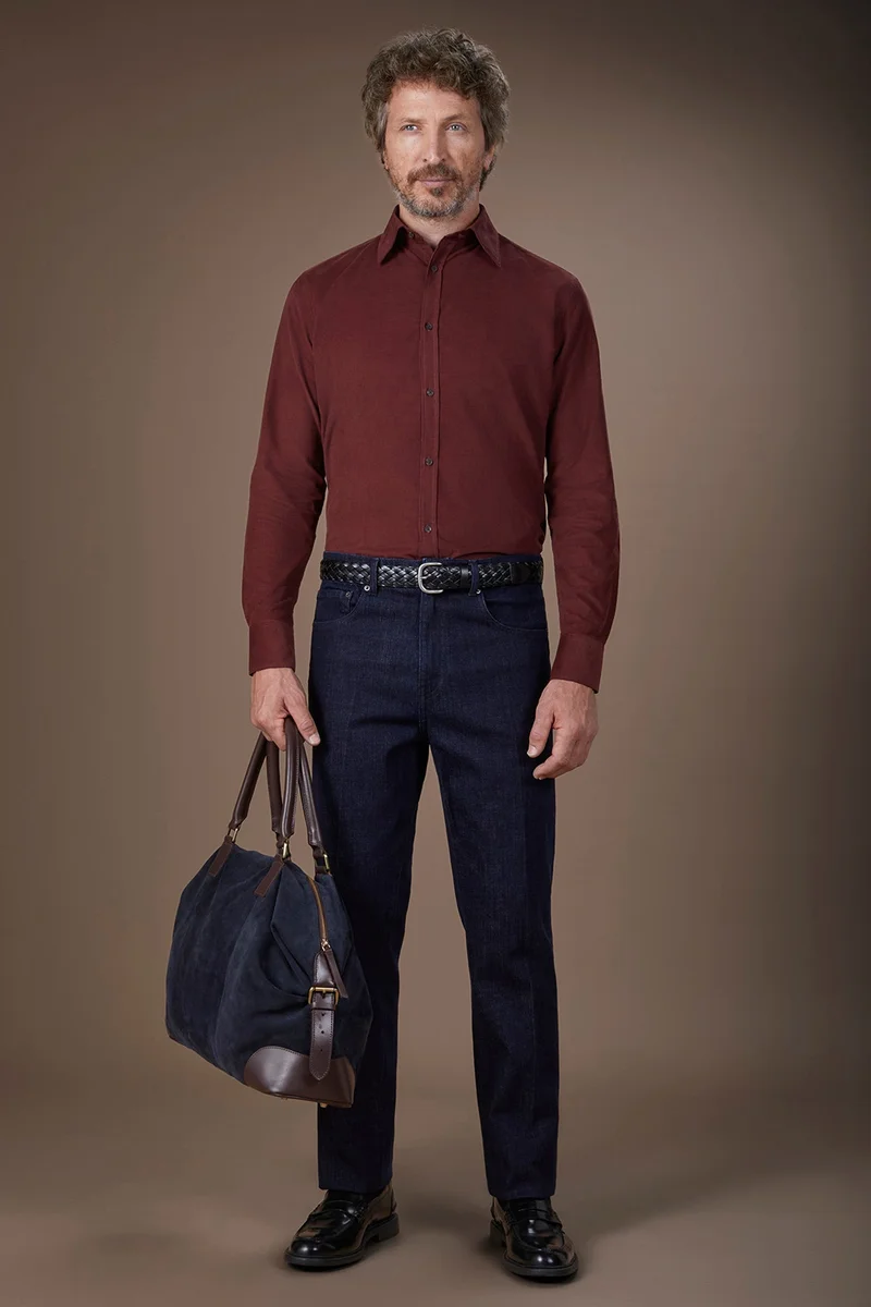 Doppelganger Blue Men's regular fit 5-pocket jeans - DK Blue for Men | Best Price UAE
