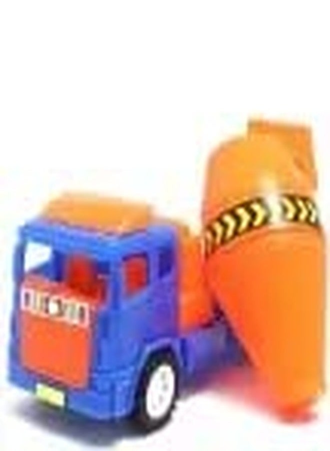 PRIMEFAIR Construction Vehicles for Kids Pretend Play Toy Trucks Push and Go Run Fast Mixer Tanker Toy for Kids (Cement Mixture-C03) - Image 2