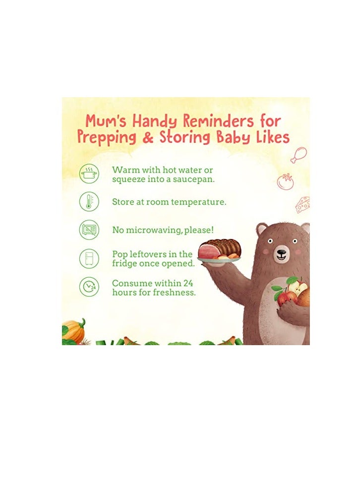 Babylikes Halal Baby Food Pouch - Butternut Squash, Rice & Lamb 130g Stage 2 Organic Baby Puree for 7+ months - 12-Pack - Image 5