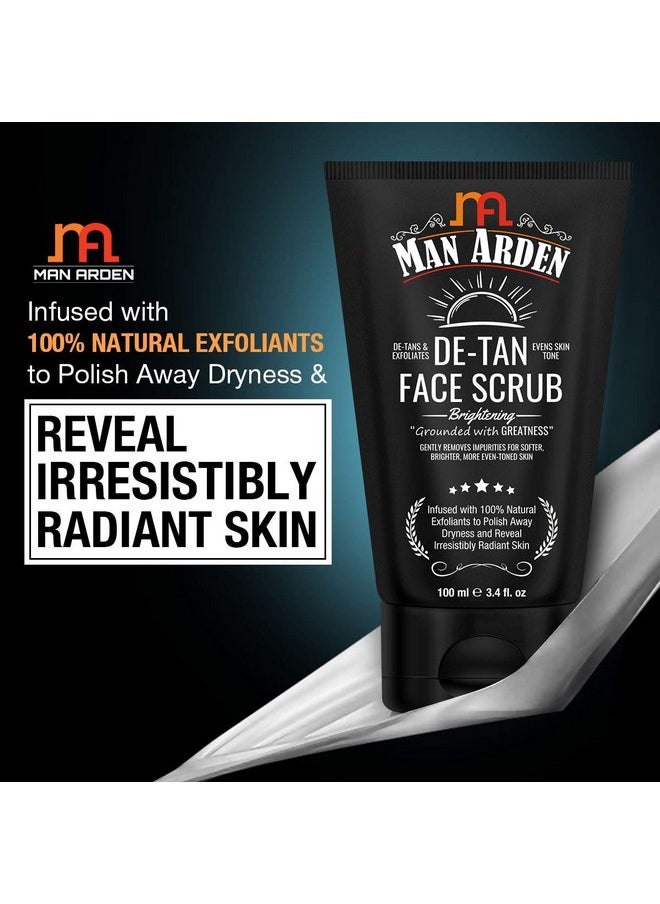 Man Arden Man Arden De Tan Brightening Face Scrub 100ml - De-Tans & Exfoliates Skin - With Vitamin C  - Image 5