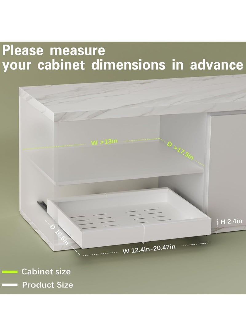 Beauenty Expandable Pull Out Cabinet Organizer,Slide Out Cabinet Drawer,Pull Out Drawer,For Kitchen Pantry Cabinets Living Room,Pantry - Image 3
