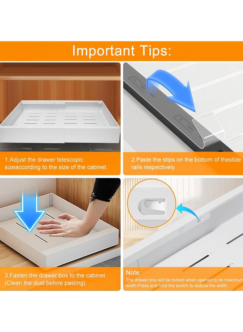 Beauenty Expandable Pull Out Cabinet Organizer,Slide Out Cabinet Drawer,Pull Out Drawer,For Kitchen Pantry Cabinets Living Room,Pantry - Image 5