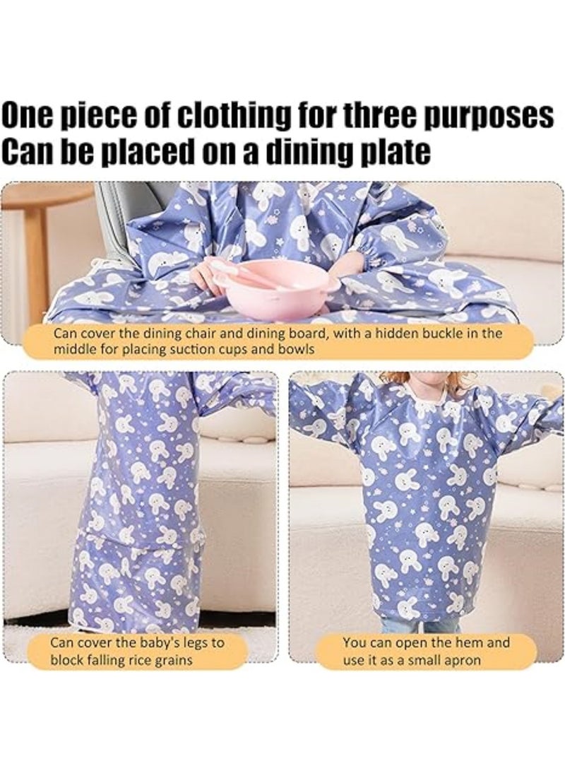 saykfoe Coverall Baby Feeding Bib for Eating, Long Sleeves Bib Attaches to Highchair and Table, Waterproof & Stain-Resistant, Weaning Bibs - Suitable for Toddlers Aged 6 months to 5 years - Image 5