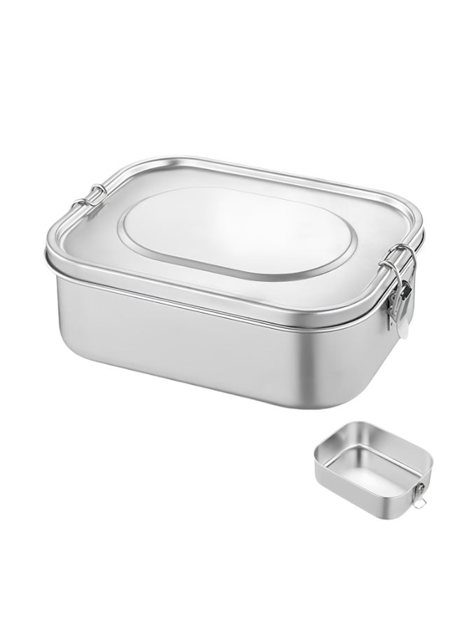 Pearl Kids Stainless Steel Rectangular Lunch Box – 1400 Ml, Durable, Leakproof, Easy To Clean, School Lunch Container, Pk0010 - Image 1