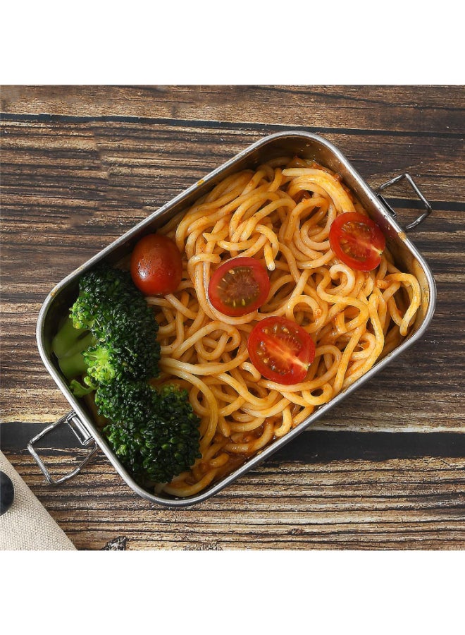 Pearl Kids Stainless Steel Rectangular Lunch Box – 1400 Ml, Durable, Leakproof, Easy To Clean, School Lunch Container, Pk0010 - Image 4